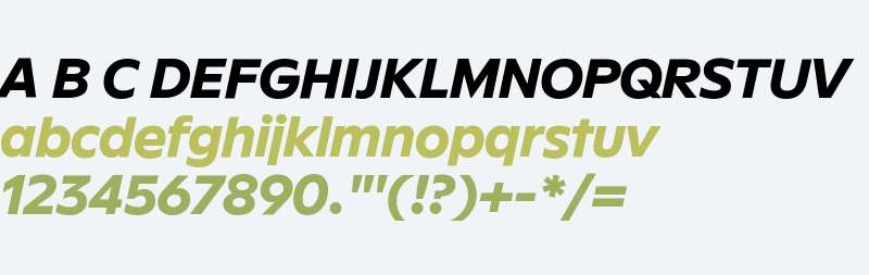 FF Neuwelt Extra Bold Italic