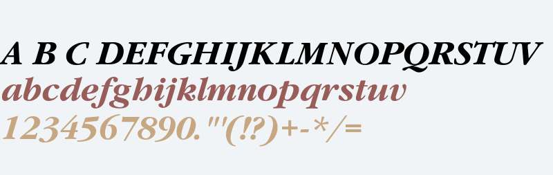 ITC Garamond LT Bold Italic