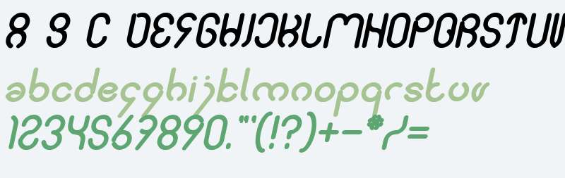 simple font Bold Italic