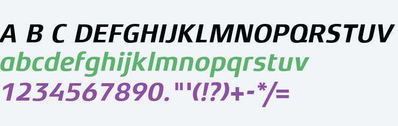 Xenois Sans W01 Bold Italic