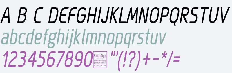 Megi Sans Narrow Italic