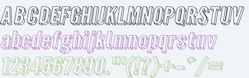 Warsaw Gothic Extended 3D Oblique