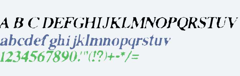 FacsimiledItalic