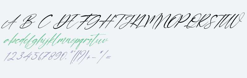 Double Signature Italic