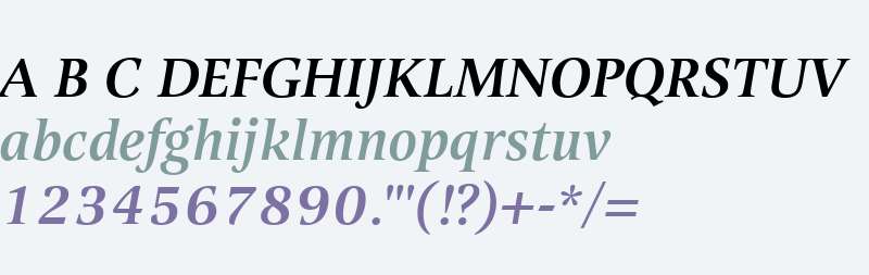 Alinea Serif W03 Medium Italic