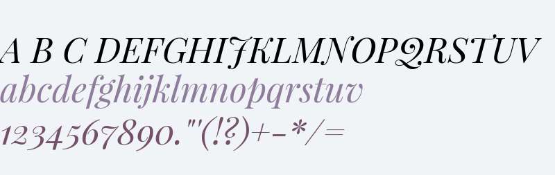 Playfair Display Italic