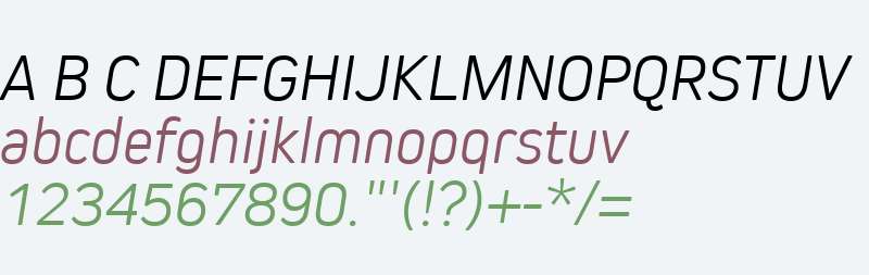 Kiro W03 Light Italic