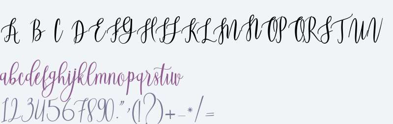 Beautiful Script Light