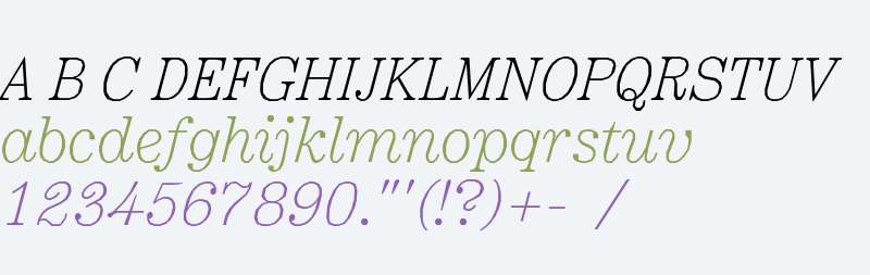 Minotaur Web Light Italic