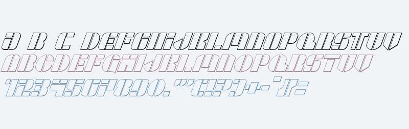 League Wars 3D Italic