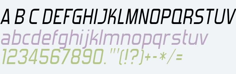 Forgotten Futurist Italic V1 V2