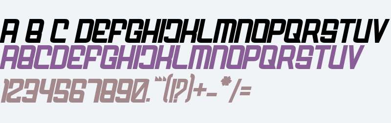 FODECUMBERS DEMI ITALIC