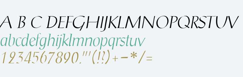 Scriptuale W01 Light Italic