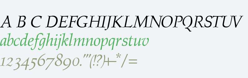 Prospero OldstyleItalic