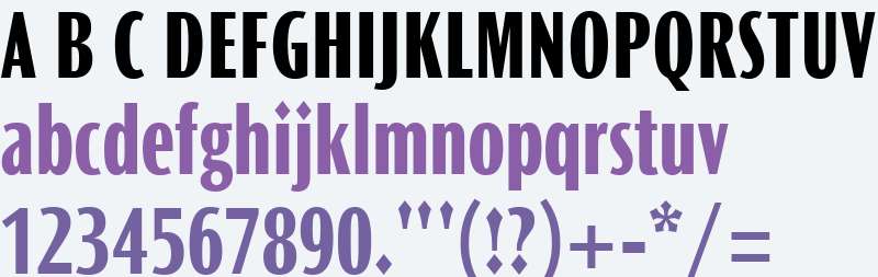 Ocean Sans MT W04 ExtBold Cond