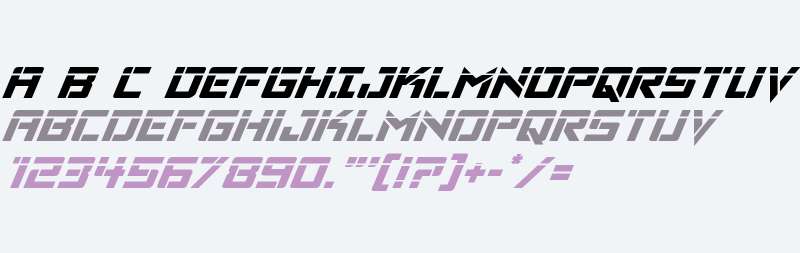 Viking Squad Laser Italic
