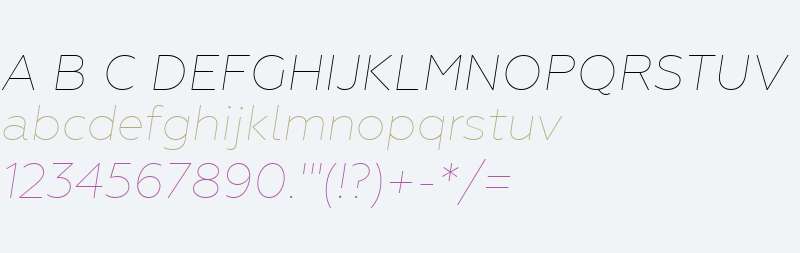 Geometria W04 Thin Italic