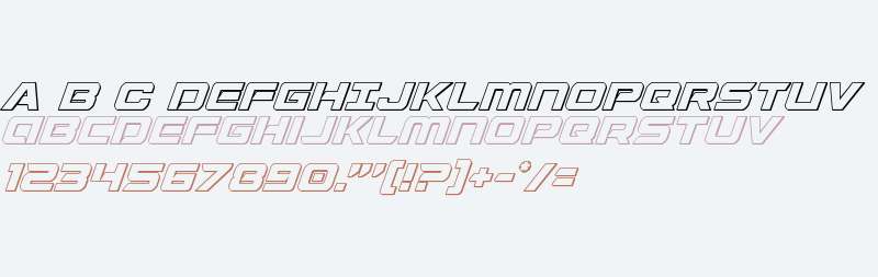 Starduster Outline Italic