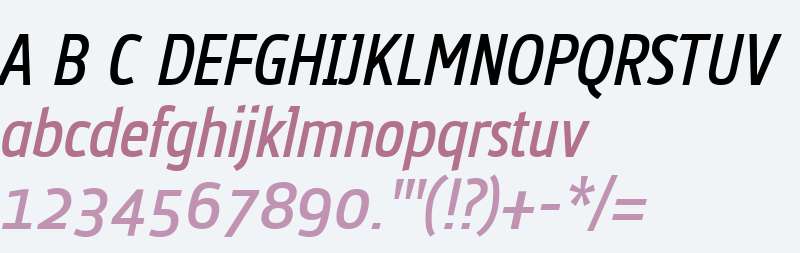 UbikCondensed W01 Italic