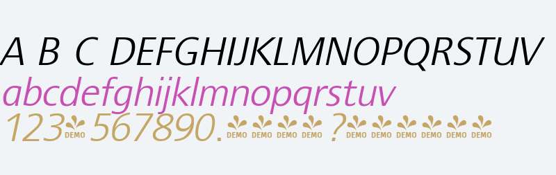 FSP DEMO - Unitype Italic