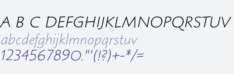Blueprint MT Std Italic