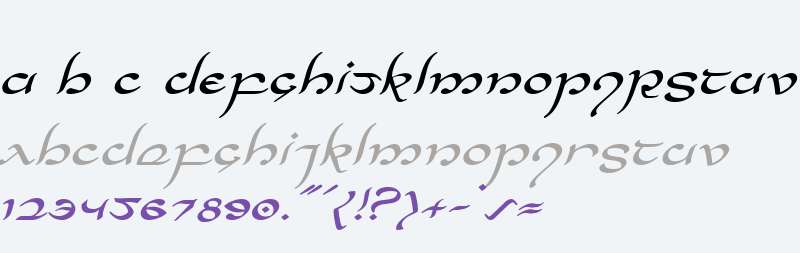 Half-Elven Expanded Italic