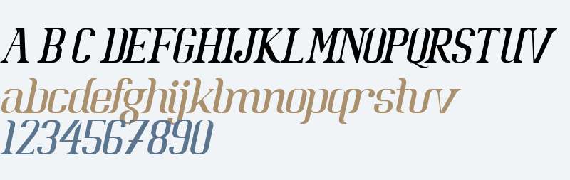Batavia Glamore NORMAL ITALIC Italic