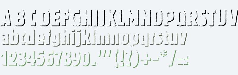 BannertypeShadow W00 BoldCond