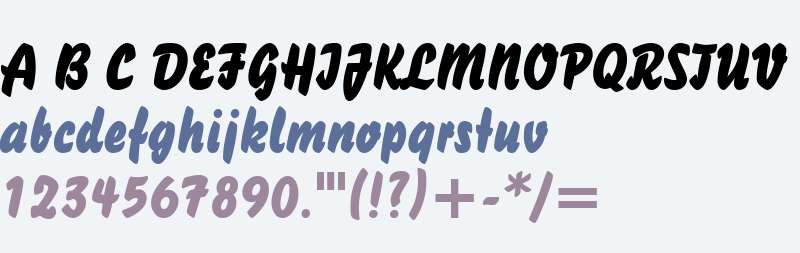 Brush Stroke 26 Bold