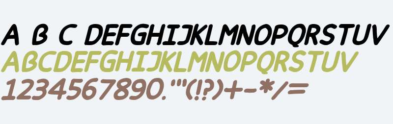 Happy markers Italic