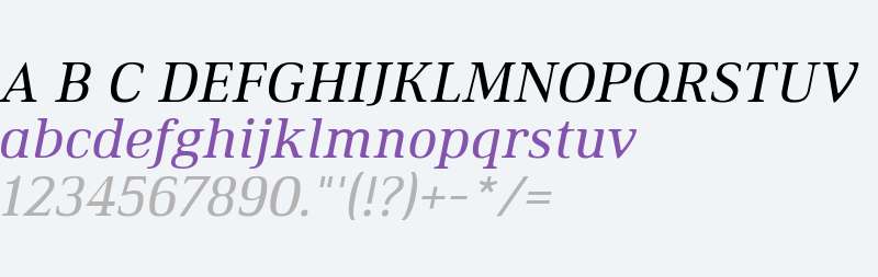 Ethos Regular Italic