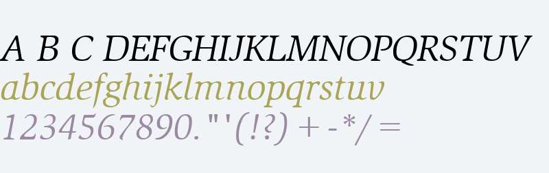 Slimbach BookItalic