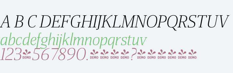 FSP DEMO - Miragem Light Italic