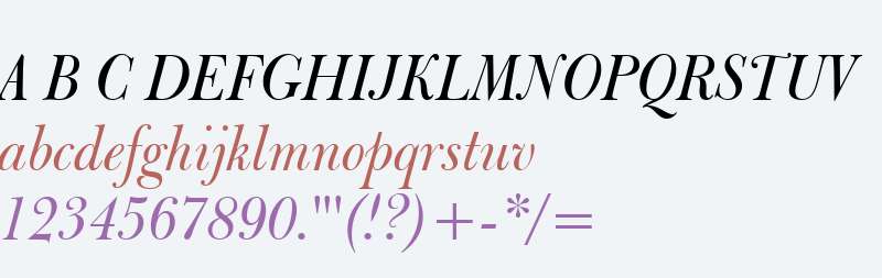 Bulmer BT Italic V1