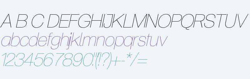 Aliquam Ultralight Italic