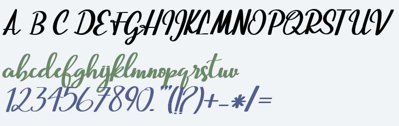 Beautiful Script script