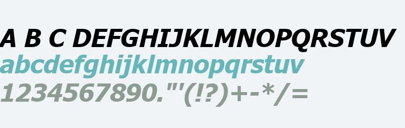 Tahoma W10 Bold Italic