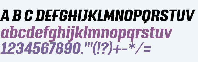 Triump W03 Bold Italic