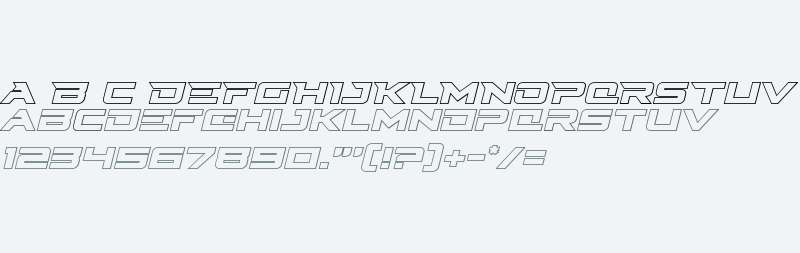 Cyberdyne Outline Italic