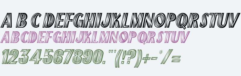 PlankCondensed  Italic