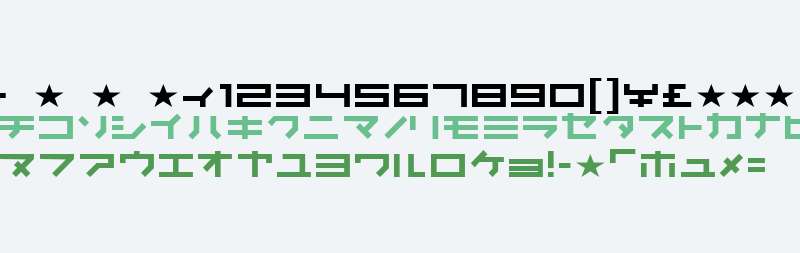 KunstwareKatakana W00 Regular