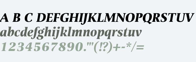 Alinea Serif W03 Bold Italic