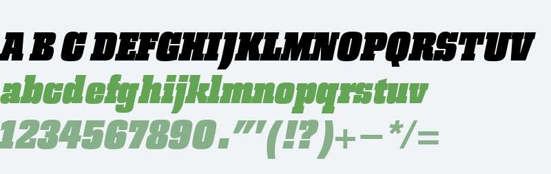 Pharaon W00 Ultra Bold Italic