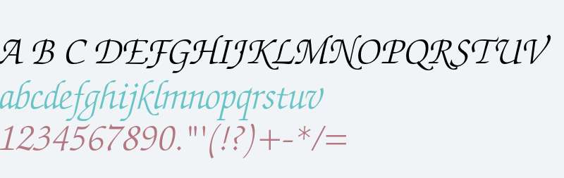 ITC Zapf Chancery LT Light Italic