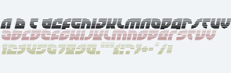 TK-421 Gradient Italic