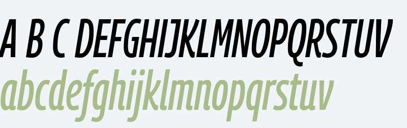 Georama Extra Condensed Medium Italic