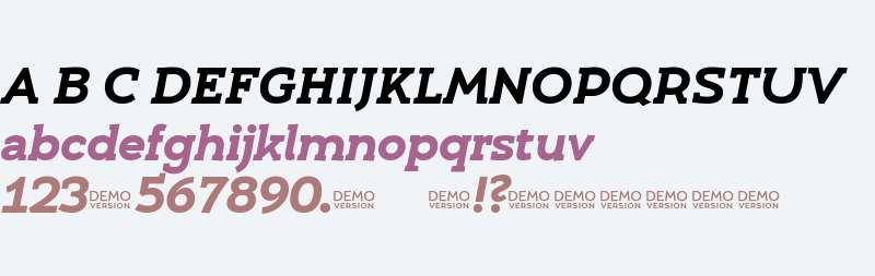 Umba Slab Demo Bold Italic