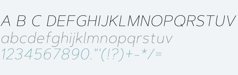 Artegra Soft Thin Italic