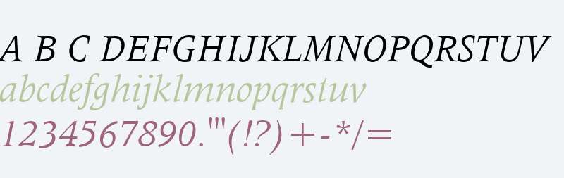 Latin 725 W01 Italic