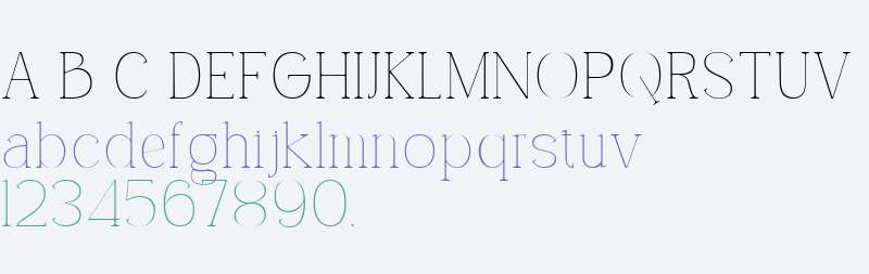 font 91 Thin